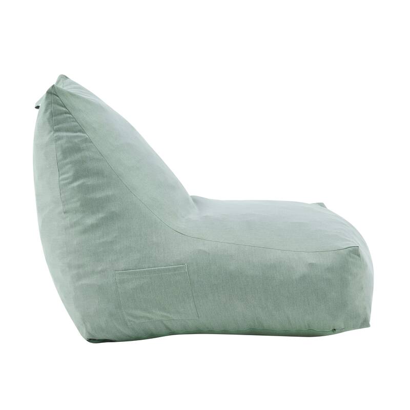 Christopher Knight Home - Lila Outdoor Patio Ergonomic Upholstered Bean Bag Chair with Shredded Foam Filled & Removable Cover