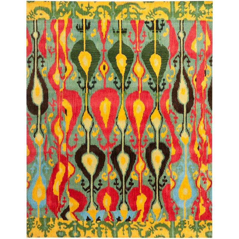 SAFAVIEH Handmade Ikat Meliha Modern Wool Rug