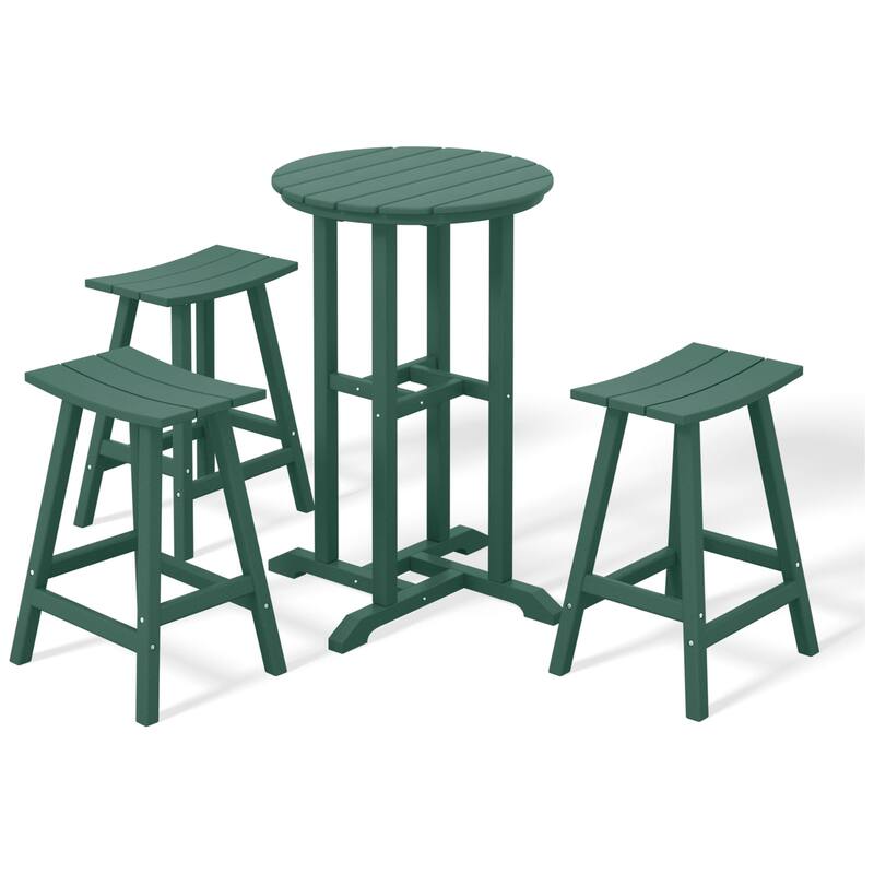 Laguna Hdpe All Weather Outdoor Patio Bistro Counter Set (4-Piece Set)