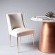 preview thumbnail 90 of 124, SAFAVIEH Couture Nolita Velvet Accent Chair - Mustard / Brass - 28"x23"x35.3" - 28" W x 23" D x 35" H