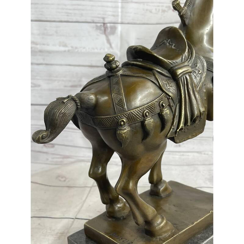 Chinese Tang Imitative Horse Bronze Sculpture Museum Quality Figurine Figure Decor 14 Inches X 14 Inches