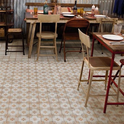 Merola Tile Mirambel Marron 13" x 13" Ceramic Floor and Wall Tile