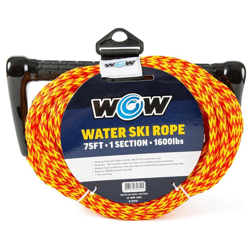 WOW Watersports 75ft Watersports Tow Rope with Floating Handle