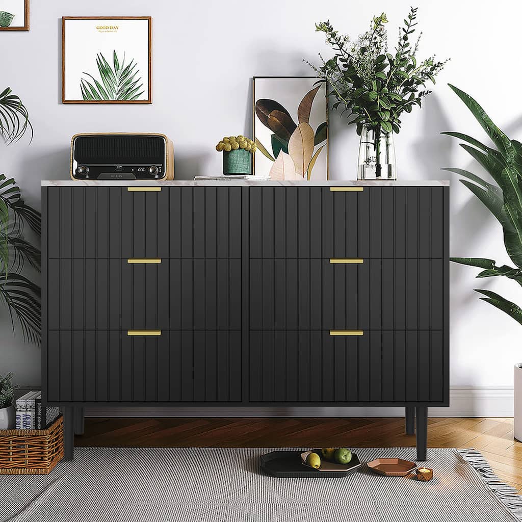 6 Drawers Chest of Dresser Storage Tower Cabinet Organizer