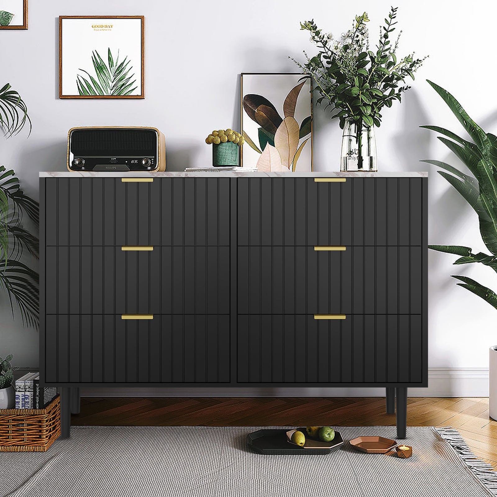 6 Drawers Chest of Dresser Storage Tower Cabinet Organizer