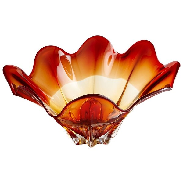 Cyan Design Large Lily Bowl Lily 21.5" Diameter Glass Decorative Bowl - Amber. Opens flyout.