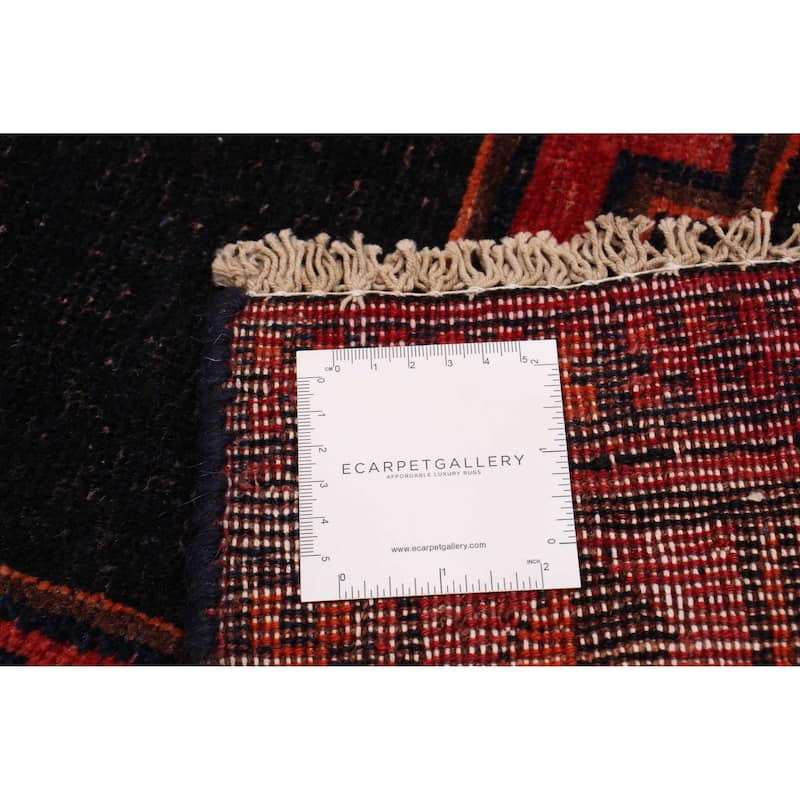ECARPETGALLERY Hand-knotted Konya Anatolian Navy, Red Wool Rug - 4'3 x 10'8
