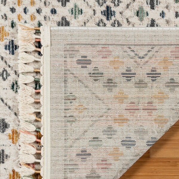 Gertmenian Amiens Moroccan Bohemian Tribal Ivory/Multi-Color