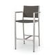 preview thumbnail 9 of 16, Cape Coral Outdoor 3-piece Bar Set with Glass Table Top by Christopher Knight Home