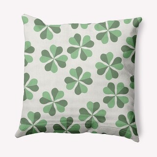 St Patricks Day Pillow, Four Leaf Clover Pillow