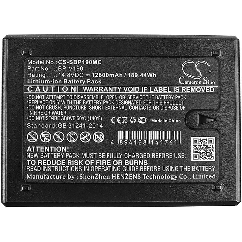Battery for Sony PMW-400 PMW-500 PMW-EX330 PMW-F5 PMW-F55 BP-V190 SM-4230RC - Black