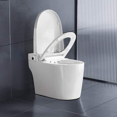 Topcraft Bathroom One Piece Toilet Smart Toilet with Warm Air Dryer Heated Seat