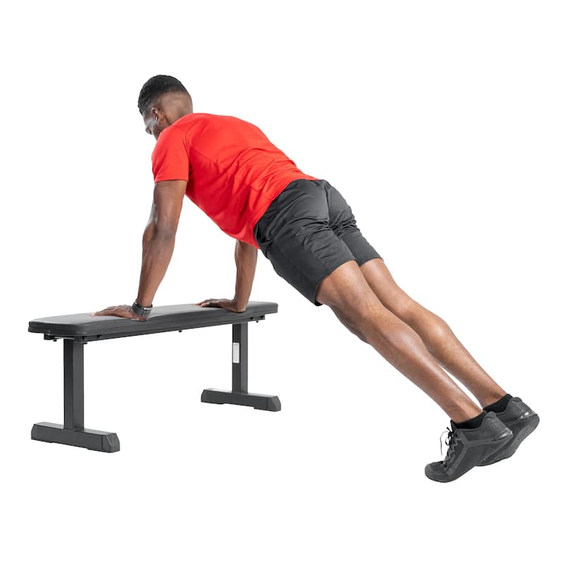 Sunny Health Fitness Flat Weight Bench