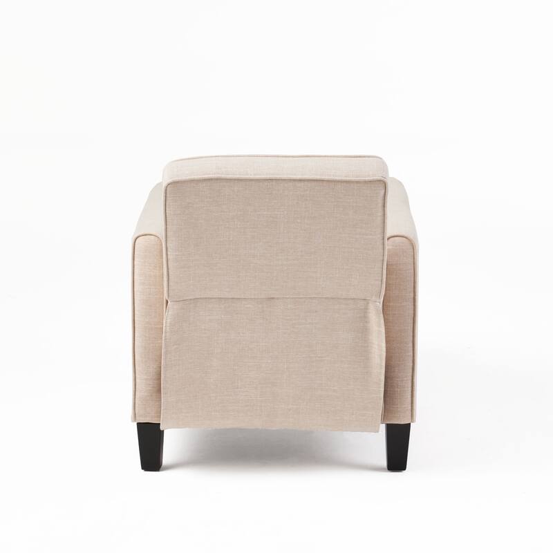 Roomfitters Fabric Push Back Chair for Elegant Home Decor, Navy Blue