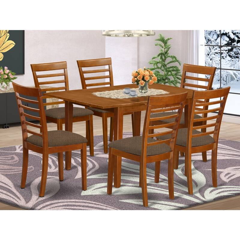 Dinette Set - Small Kitchen Table with 4 Chairs - Cottage Style Dining Room Set