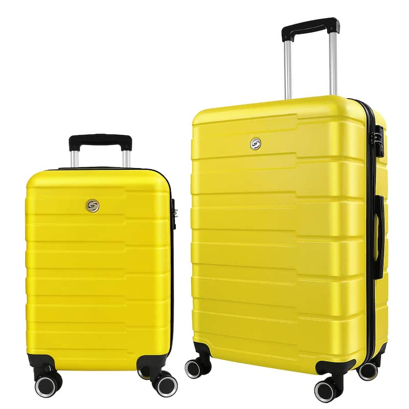 2 Piece Luggage Sets Carry on Travel Luggage Airline Approved ABS