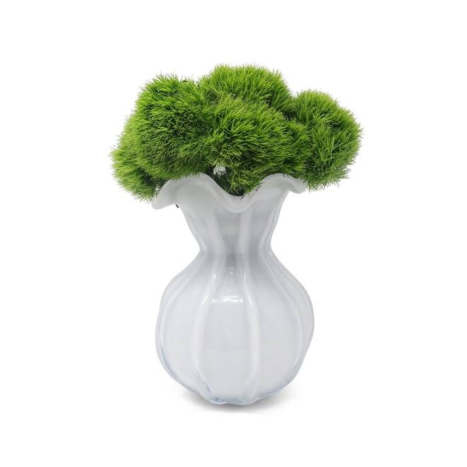 White Glass Vase, 3 Sizes - Large