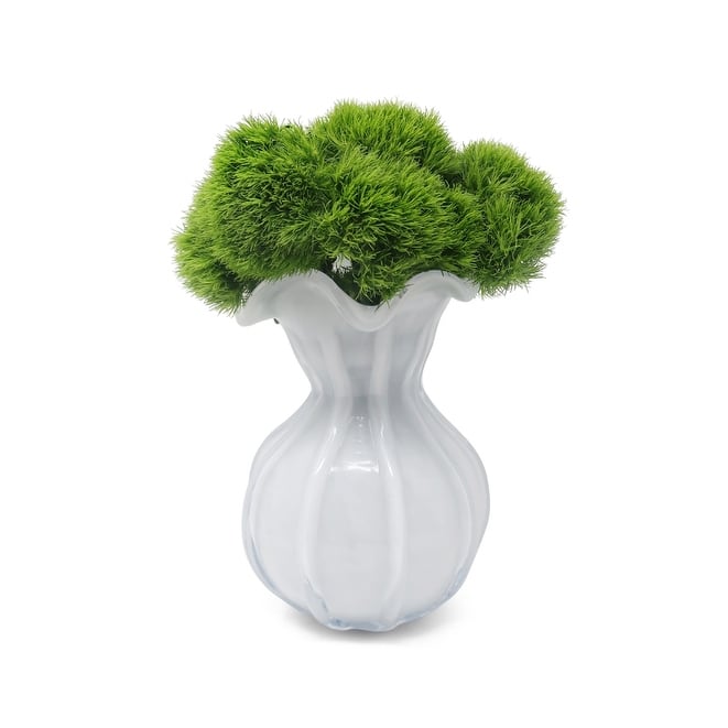 White Glass Vase, 3 Sizes
