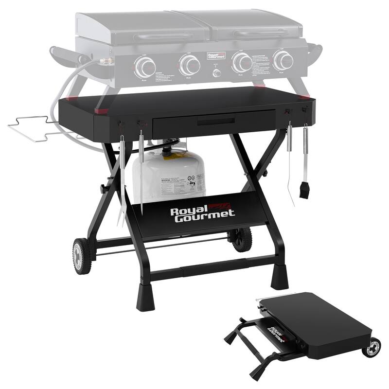 Royal Gourmet GD3701 Portable Collapsible Grill Stand, Black