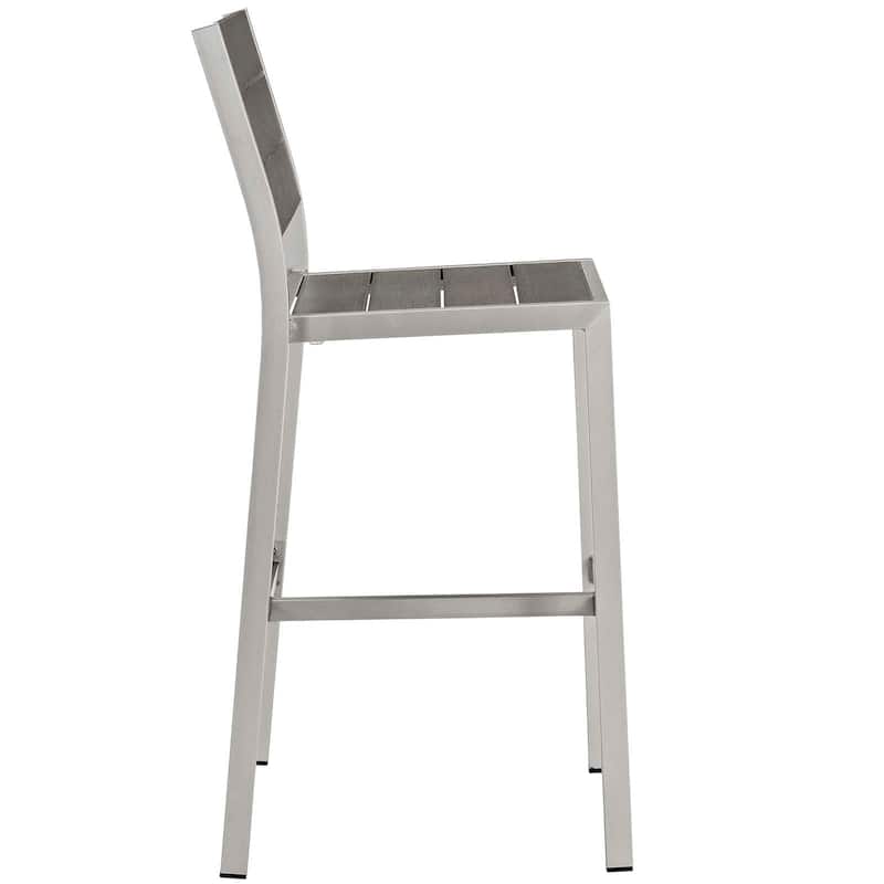 Shore 3 Piece Outdoor Patio Aluminum Outdoor Pub Set