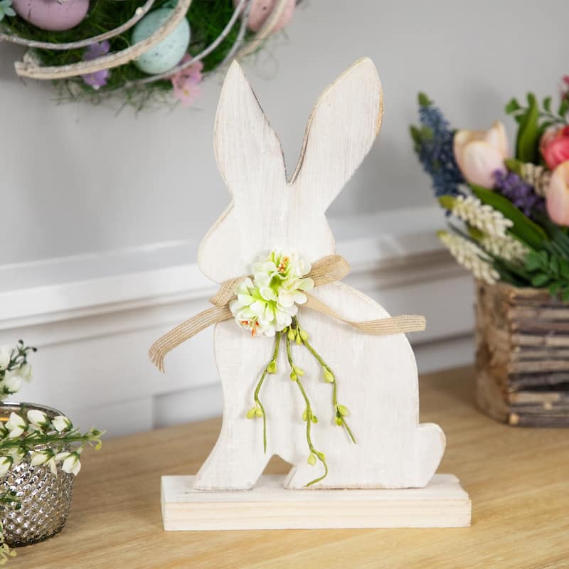 Distressed Rabbit Silhouette Easter Decoration - 11.25"