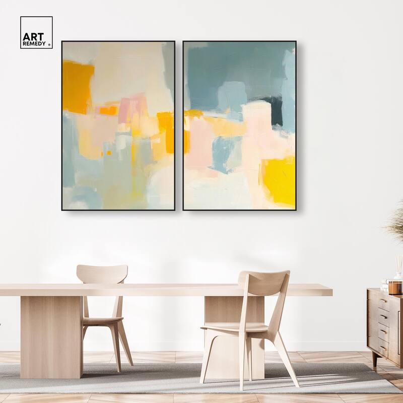 Ocean of Suns I Canvas Set of 2 by Art Remedy