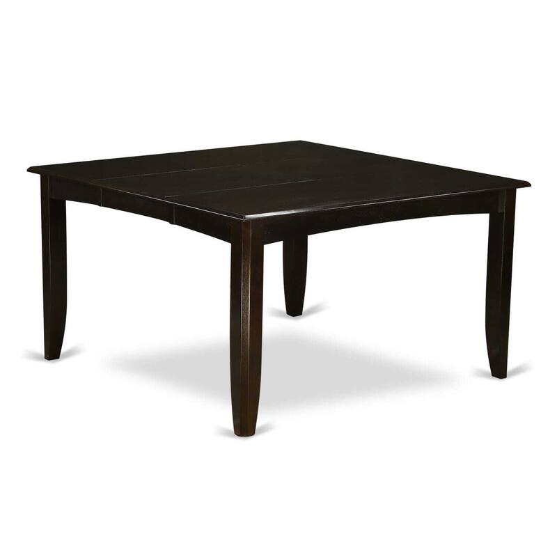 HomeStock 6-Piece Square Cappuccino Finish Solid Wood Top dining Table with 1-Bench and 4-Chairs