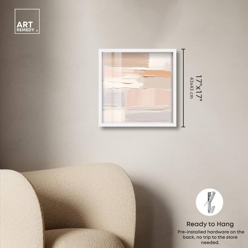 Roseate Cream Tones III Shadowbox by Art Remedy