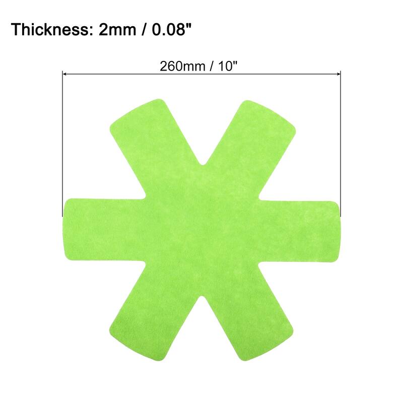 Pot and Pan Protectors for Stacking, 3pcs Felt Pan Protectors - Green - 260mm
