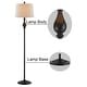 preview thumbnail 9 of 14, Maxax 62.5" Black Metal Traditional Floor Lamp