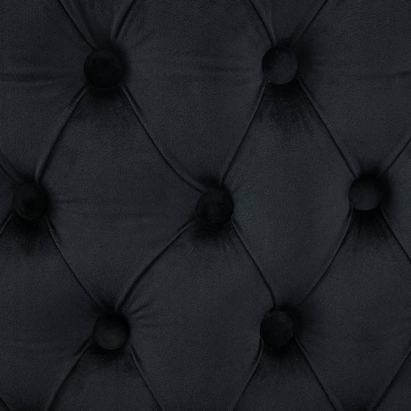 Roomfitters Velvet Dining Loveseat Bench, 2-Seat Tufted Wing Back Bench with Silver Stainless Steel Legs, Mid-Century Modern