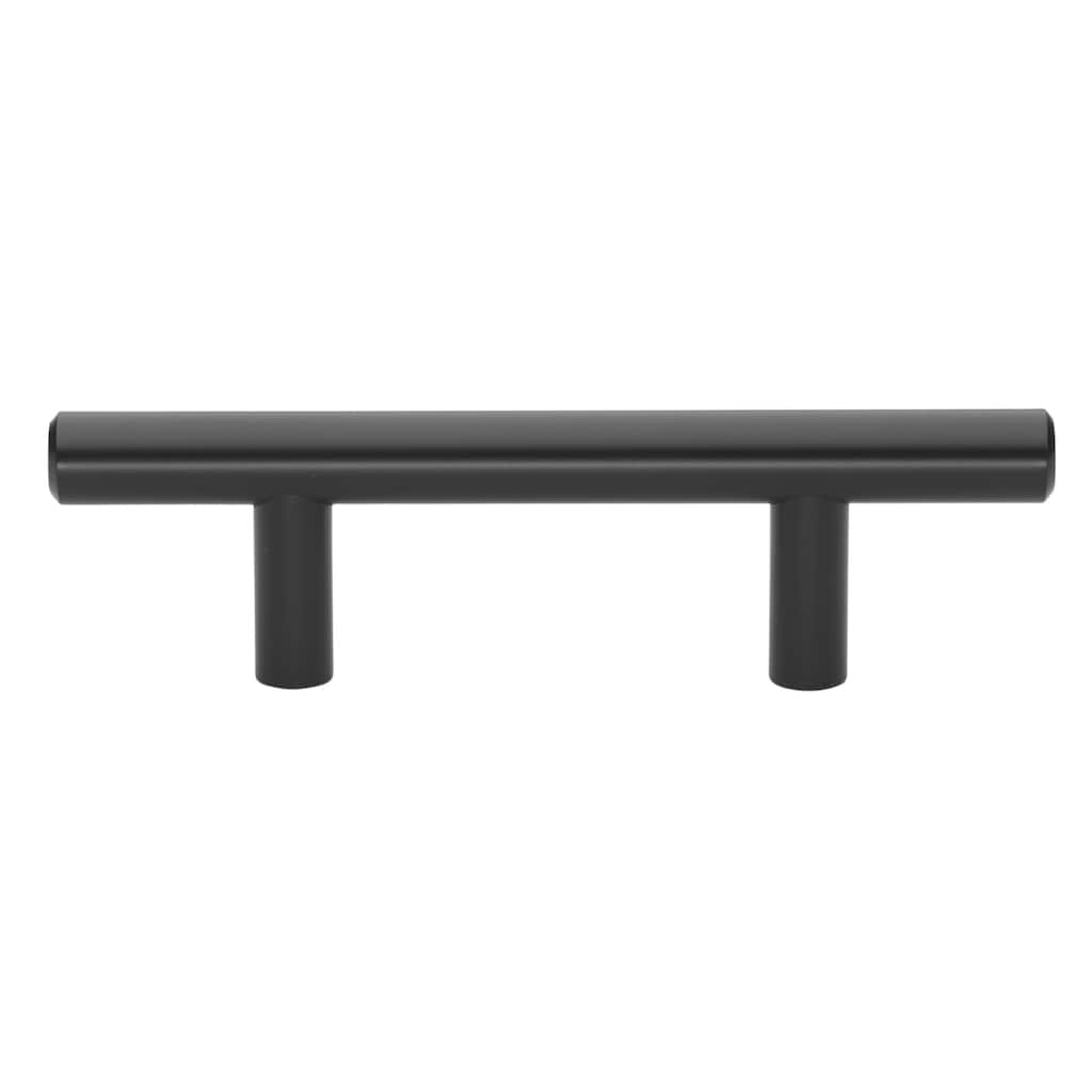 GlideRite 10-Pack 2-1/2-inch Center to Center Solid Steel Cabinet Pull