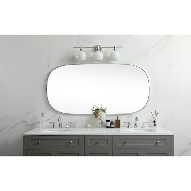 Elegant Lighting MR2B3060 Brynn 30" W x 60" H Oval Framed Bathroom