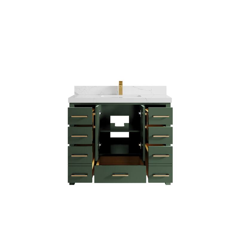 Willow Collections 42 in. W x 22 in. D Malibu Single Sink Bathroom Vanity with Countertop