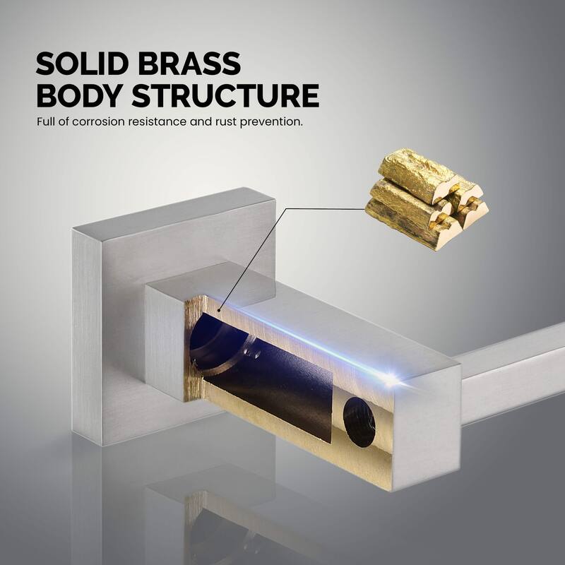 Cube 2-Piece Bathroom Hardware Set