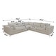 preview thumbnail 38 of 147, Modular Sectional Sofa Corduroy Upholstered Sleeper Sofa Convertible Cloud Accent Couch Deep Seat Chaise Lounge, DIY Combination
