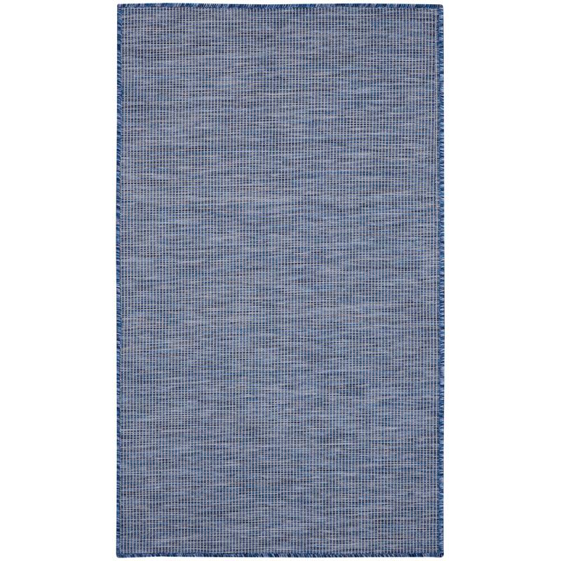 Nourison Selerno Indoor/Outdoor Solid Area Rug - 3'x5' - Navy/Blue