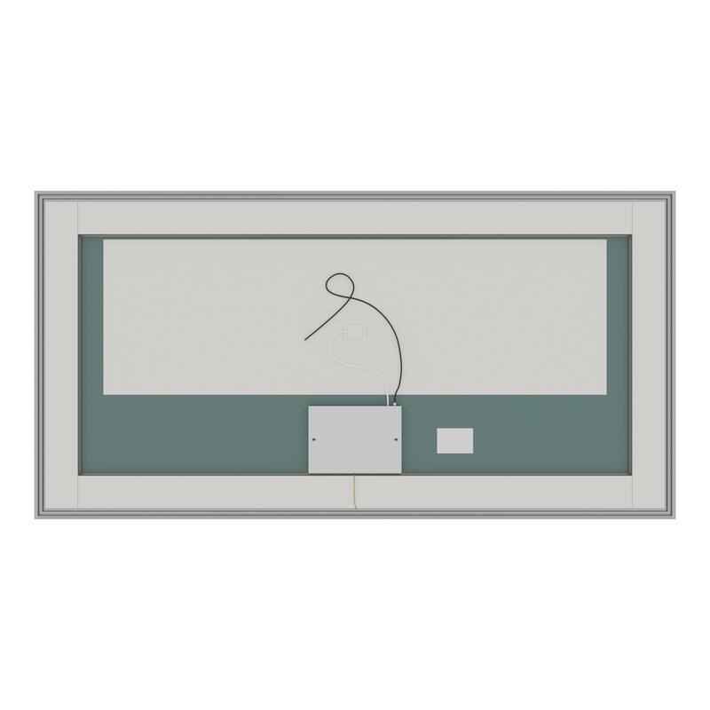 Wyndham Collection WCZLEDALM7036 Lucia 70"W x 36"H Rectangular Flat