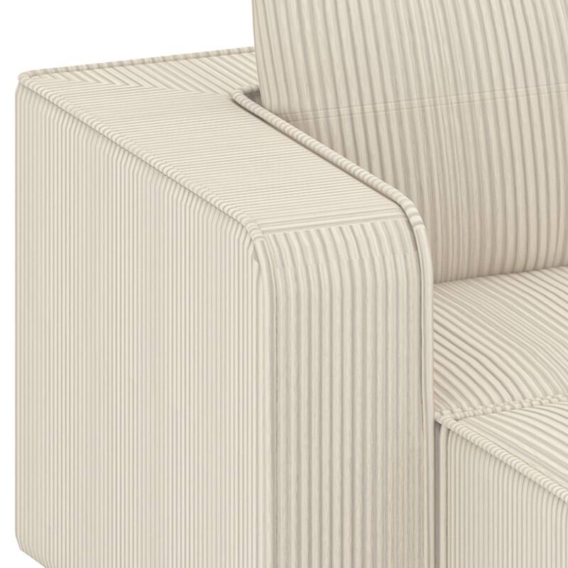 Moasis Multi-seat(3/4/5 seats) Corduroy Sectional Sofa Modular Couch Sofa Upholstered Convertible Modular Sofa