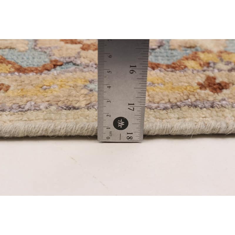 ECARPETGALLERY Hand-knotted Jules Serapi Cream Silk, Wool Rug - 5'2 x 7'8