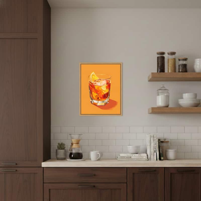 Negroni by Jolly and Dash (16 x 20 in.), Framed Canvas Wall Art Print