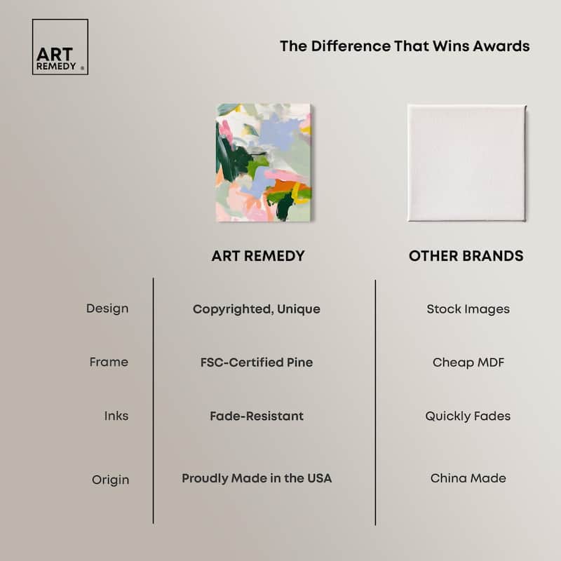 Color Palette Poetry Canvas by Art Remedy, Gallery Wrapped