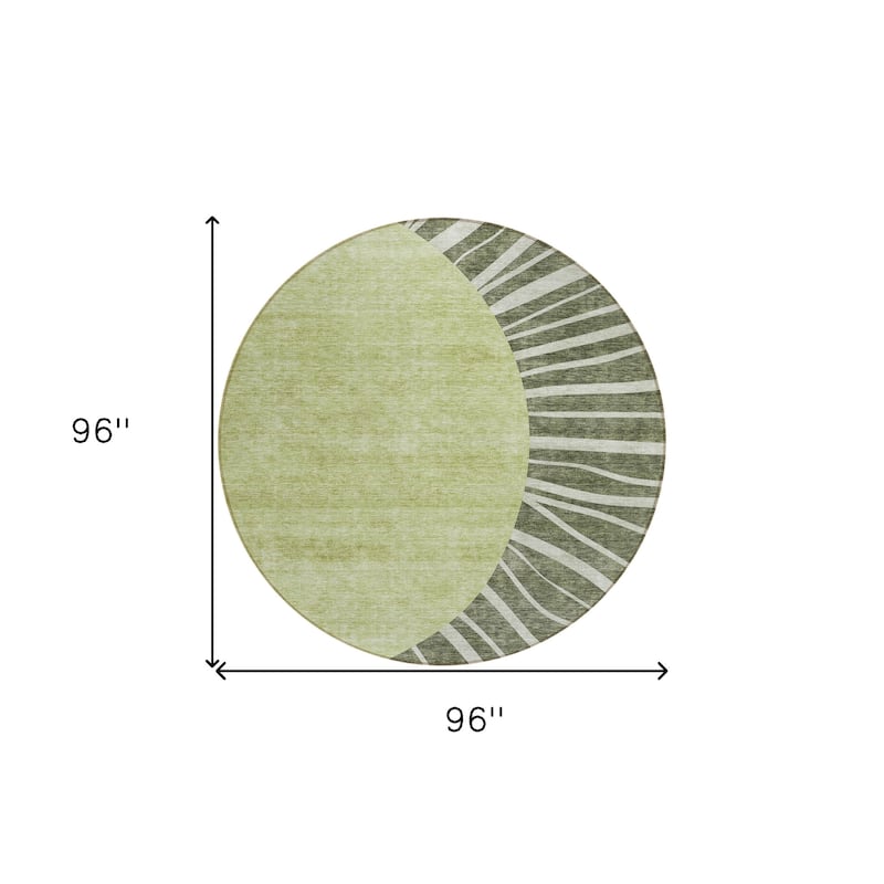 HomeRoots Abstract Transitional Rectangle Outdoor Rug