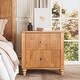 preview thumbnail 78 of 116, Wood NightStand with Metal Handle