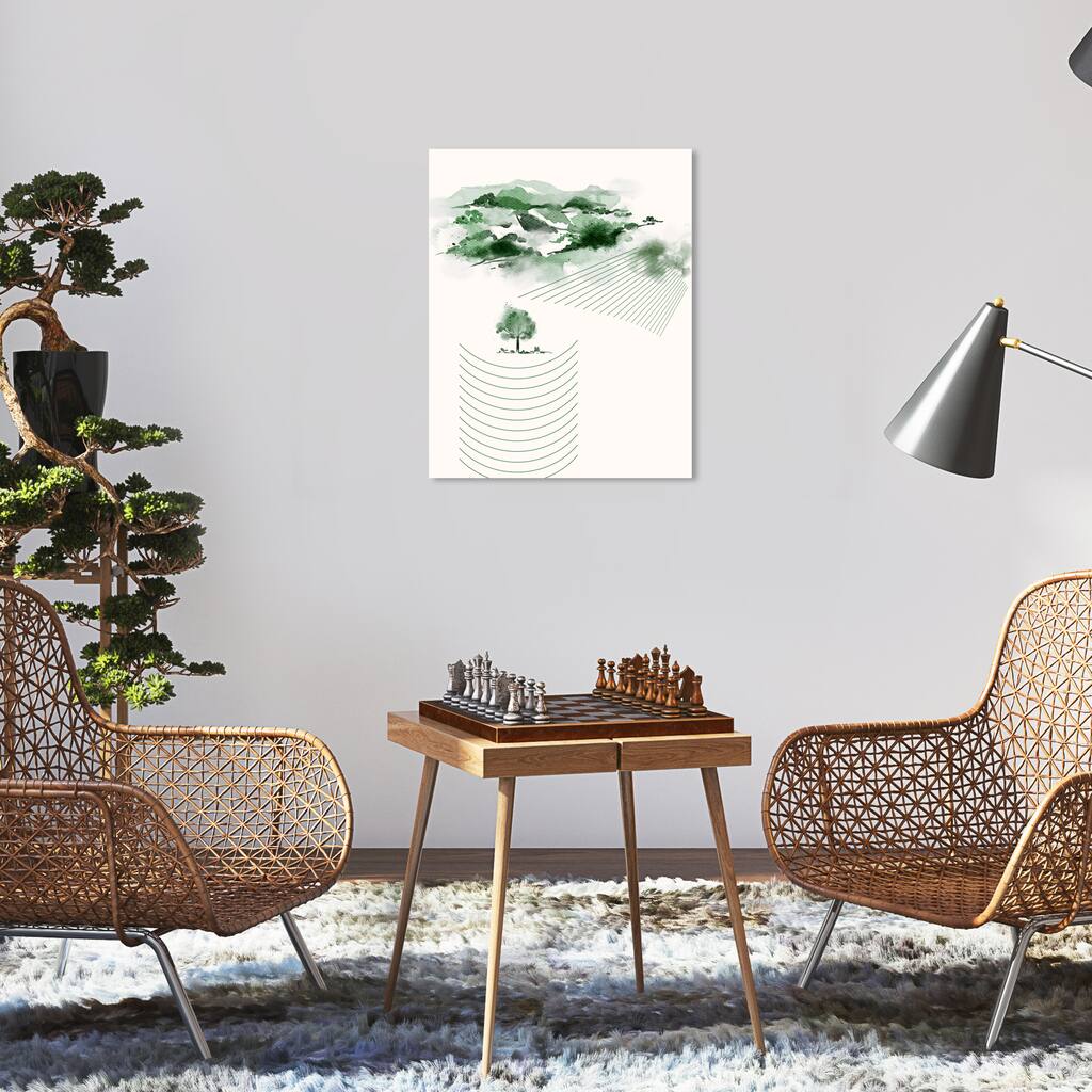 Wynwood Studio Canvas Floral and Botanical Forest Calculus Green Modern & Contemporary Wall Art Canvas Print