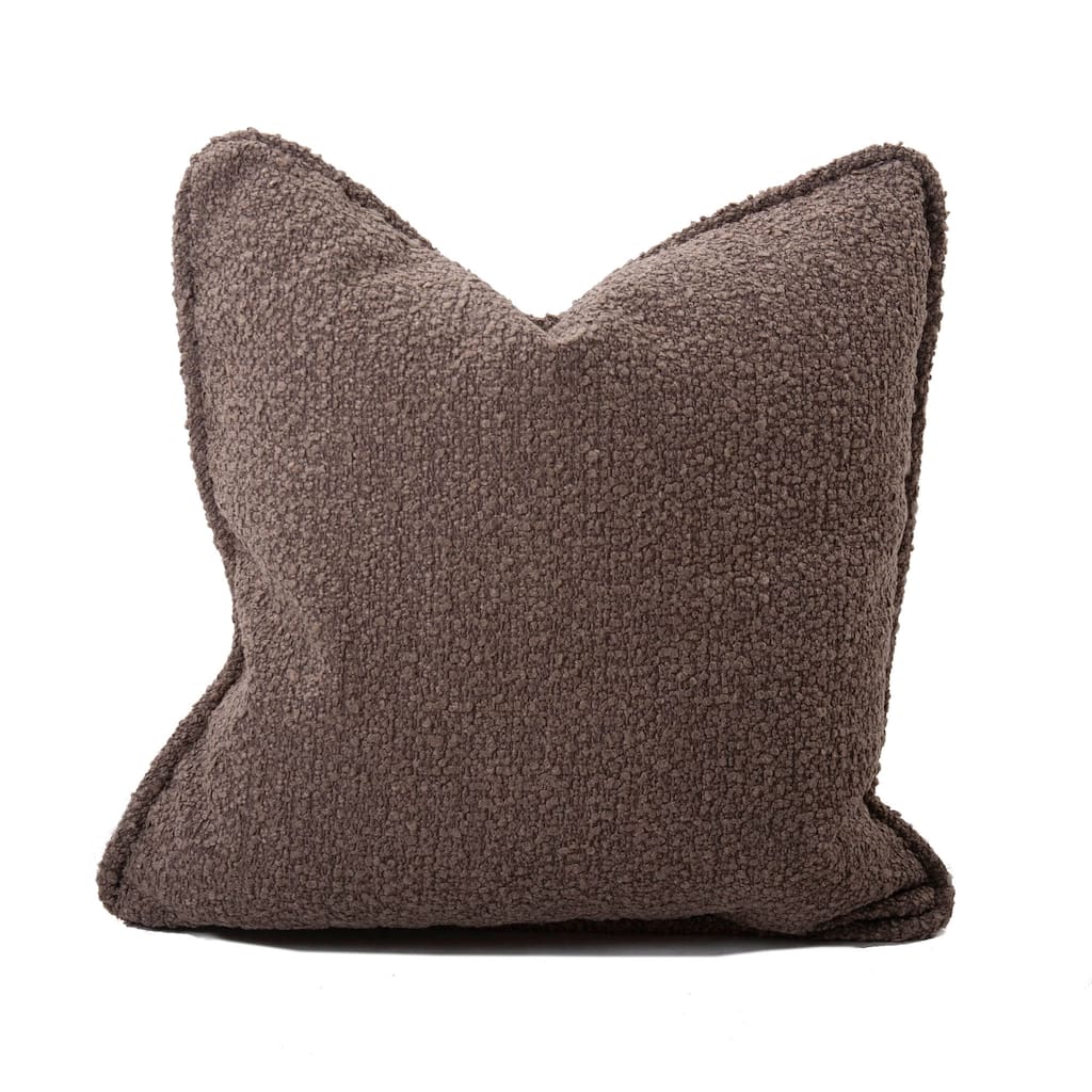 Allan Andrews 24 in. x 24 in. Pillow Barbet Chocolate - Down Insert