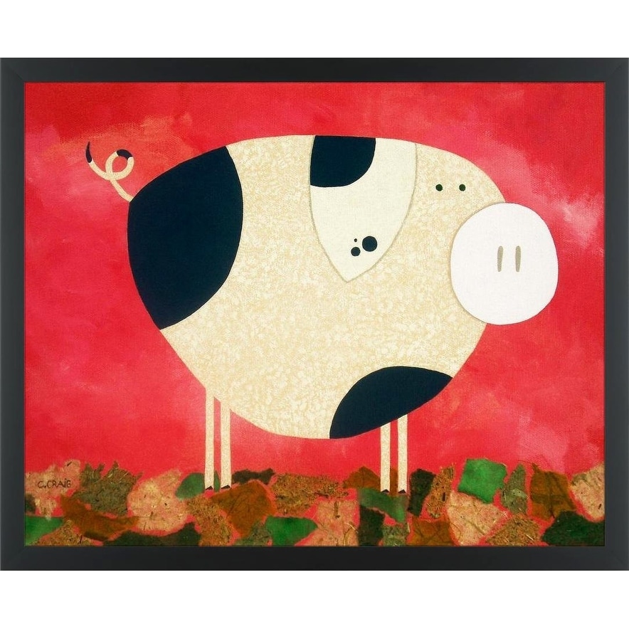 Shop Easy Art Prints Casey Craig S Pig Newton Premium Canvas Art