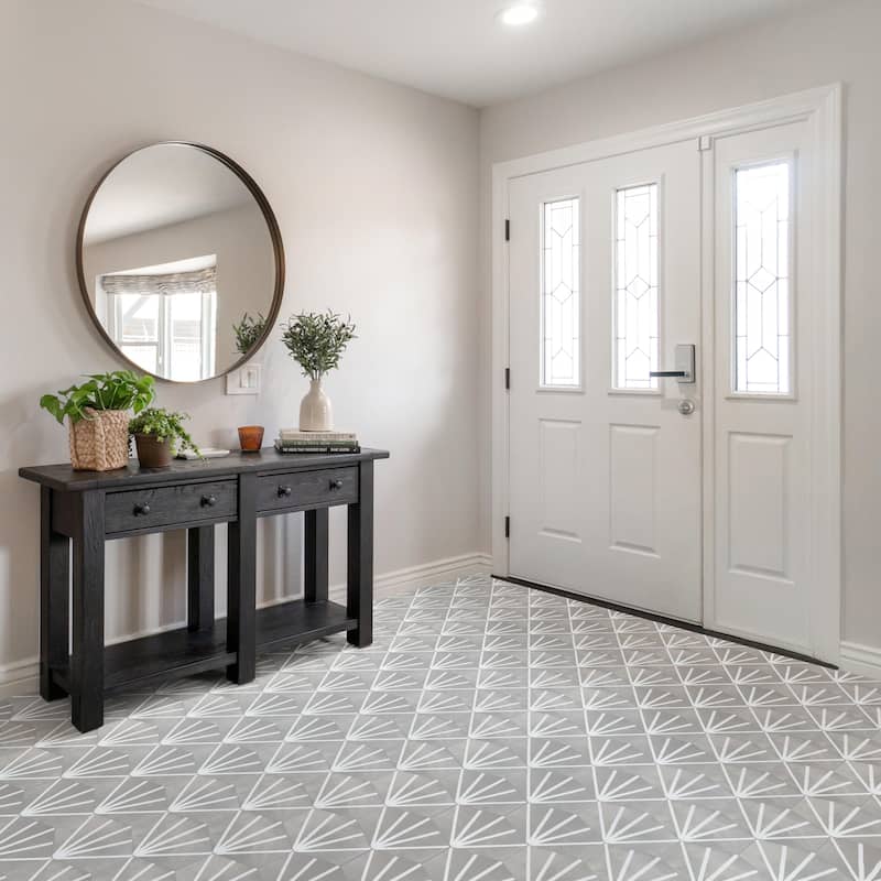 Merola Tile Horizon Dusk Hex Gris 7-3/4" x 9" Porcelain Floor and Wall Tile