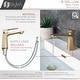 preview thumbnail 7 of 12, Single Handle Bathroom Faucet with Pop-up Bathroom in Brushed Gold