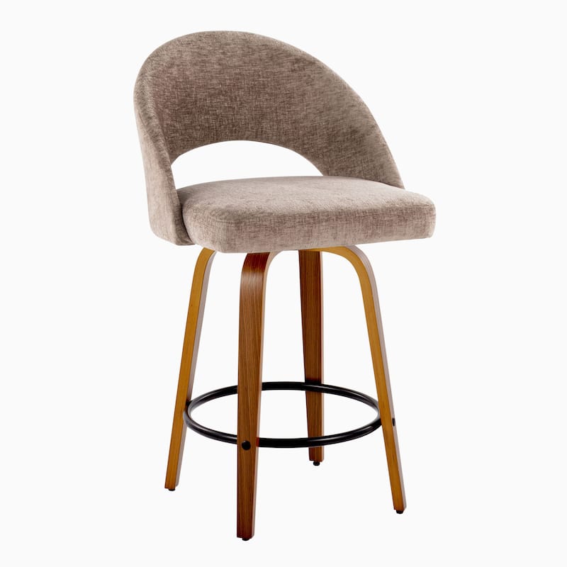 Renee Upholstered 26" Fixed-Height Counter Stool - Set of 2